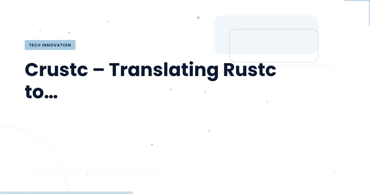 Crustc: Transformando Rustc a C para Mayor Eficiencia