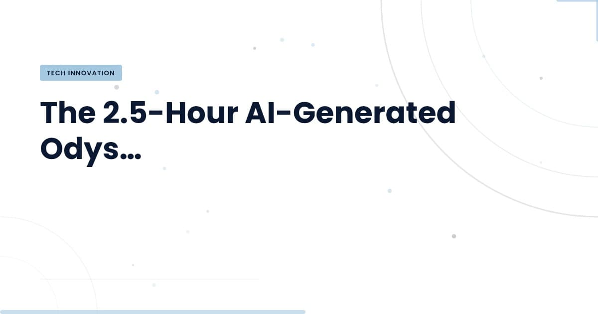 The AI-Generated Odyssey: A Cautionary Tale for Developers