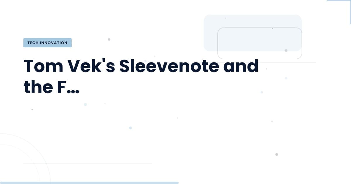 Sleevenote: Redefiniendo la experiencia musical offline