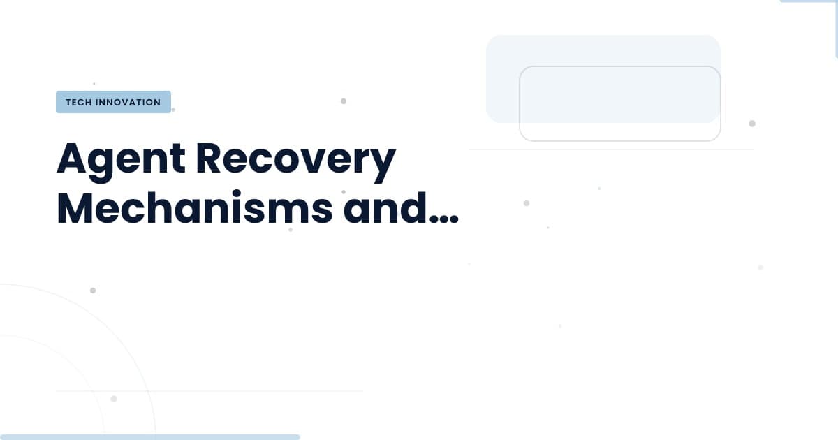 Understanding Agent Recovery: Key Mechanisms and Impact