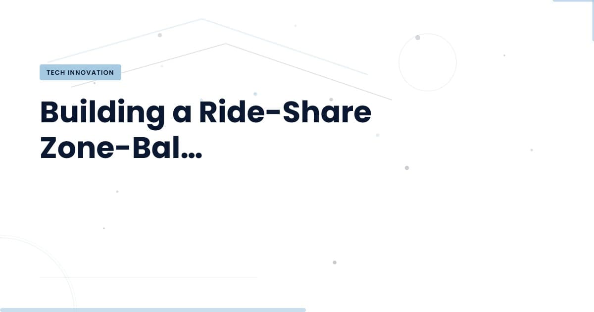 Unlocking Efficiency: The Mechanics of Zone-Balancing in Ride-Sharing