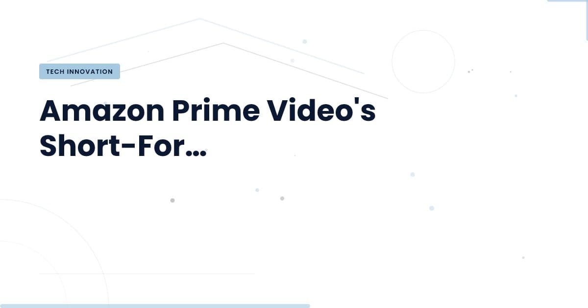 Amazon Prime Video's New Play: Short-Form News Clips