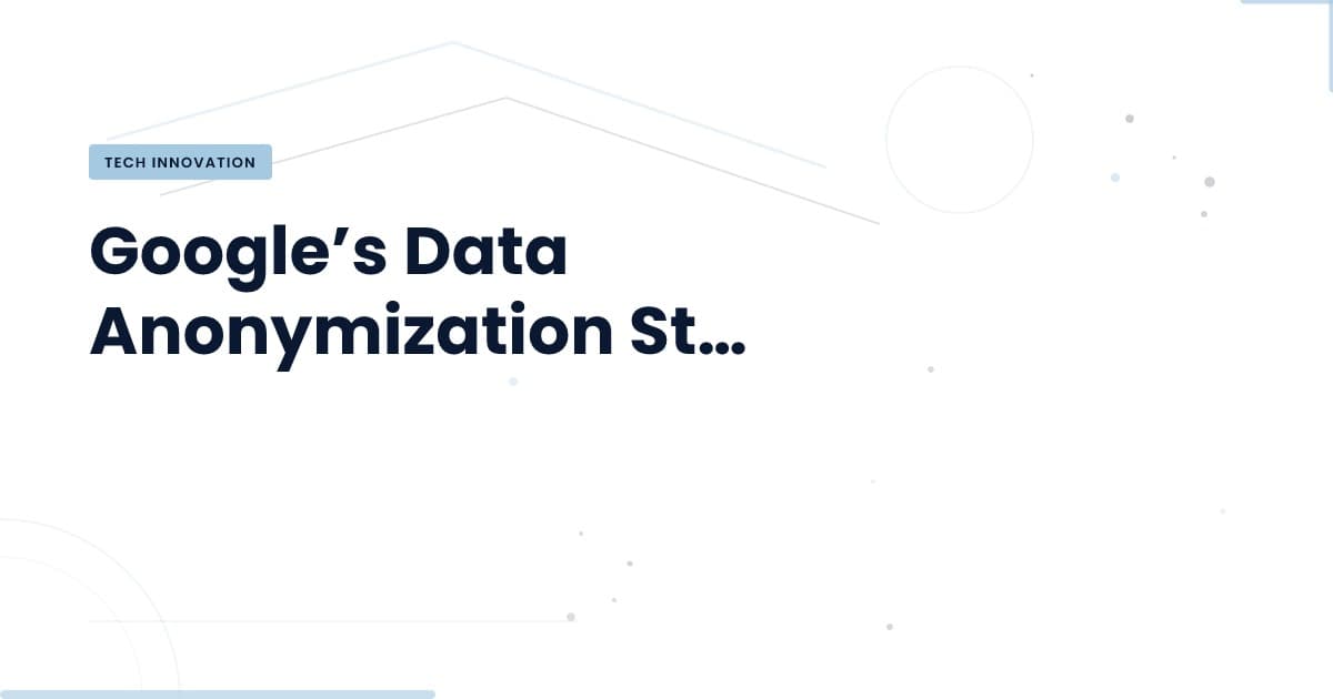 Understanding Google's Anonymization of Spirit Airlines Data