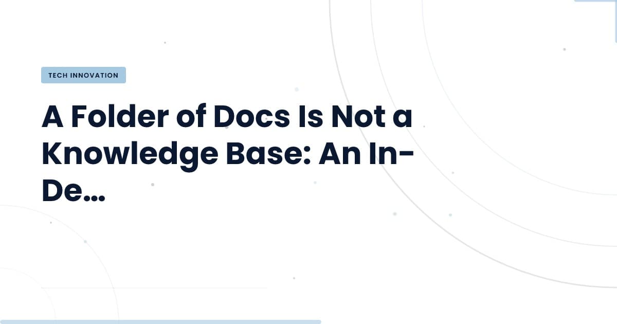 Is Your Documentation Truly Knowledgeable?