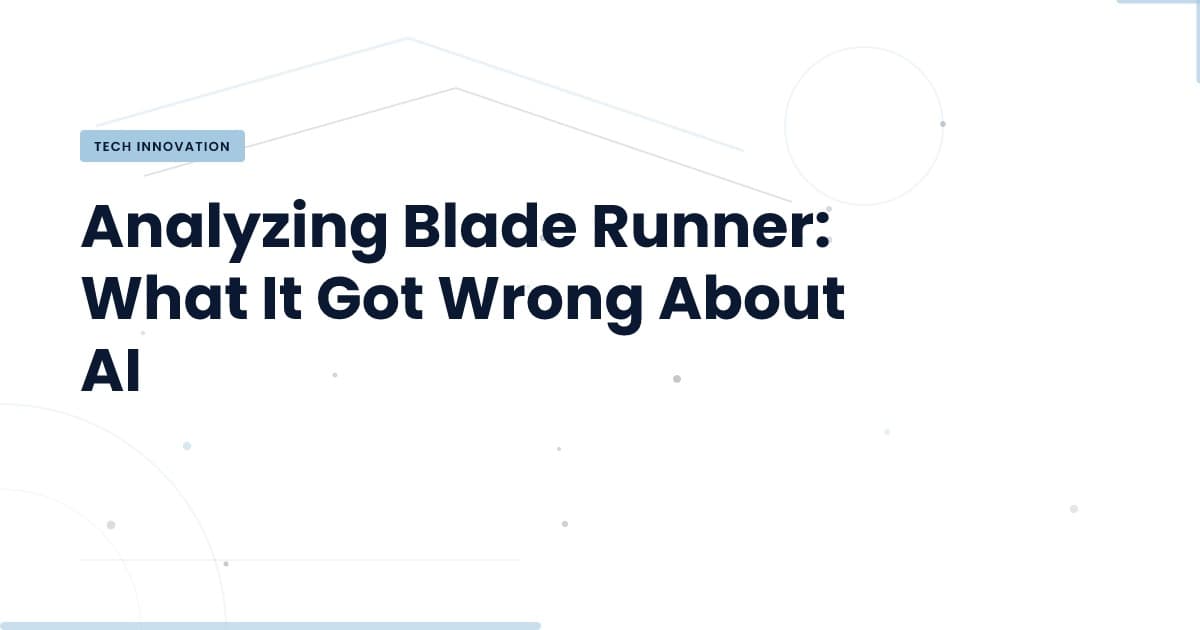 Blade Runner's Vision vs. Today's AI Reality