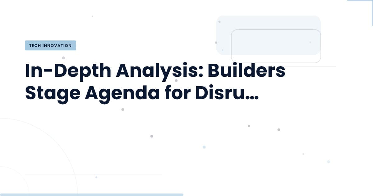 Builders Stage en Disrupt 2026: Estrategias Clave para Startups