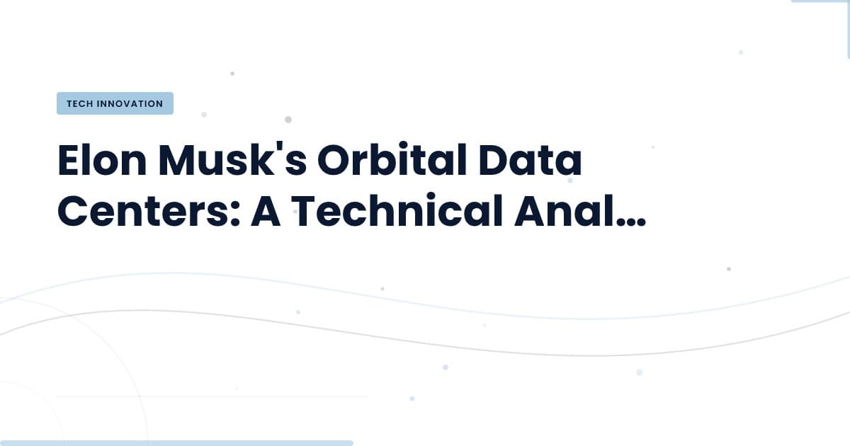 Centros de Datos Orbitales: ¿Una Revolución o una Ilusión?