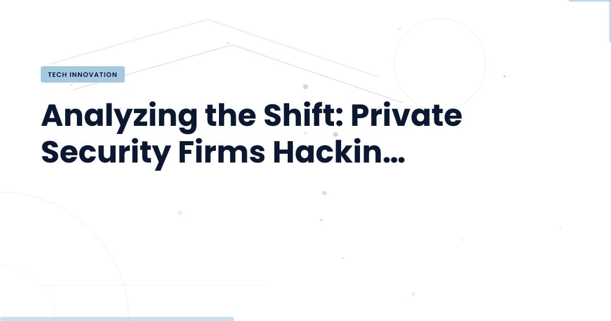 Private Cybersecurity: A New Frontier in Fighting Crime