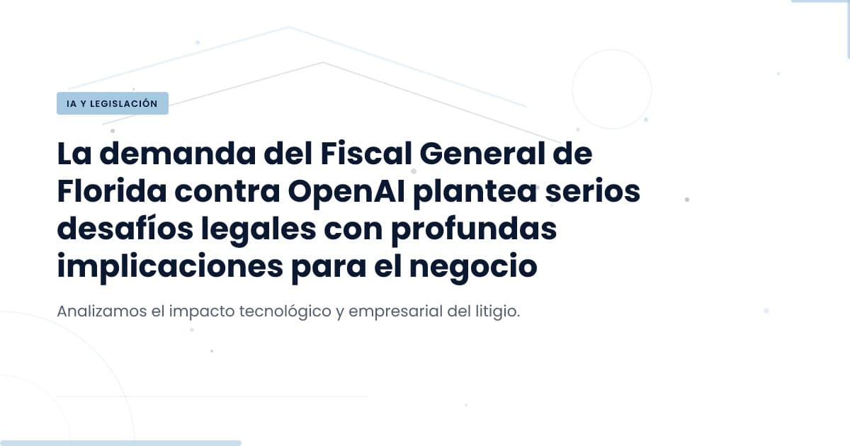 La demanda de Florida: ¿Un cambio de rumbo para la IA?