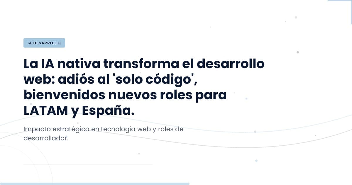 Are You Ready for AI-Native Development?