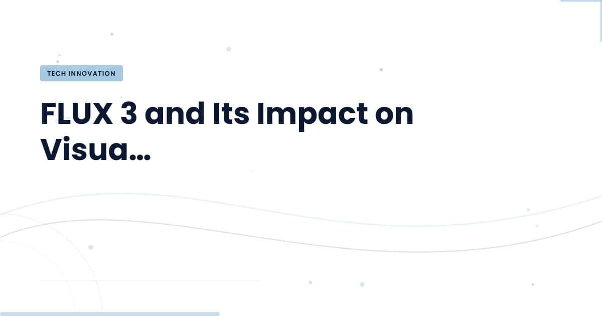 FLUX 3: Redefining Multimodal Learning for Visual Intelligence