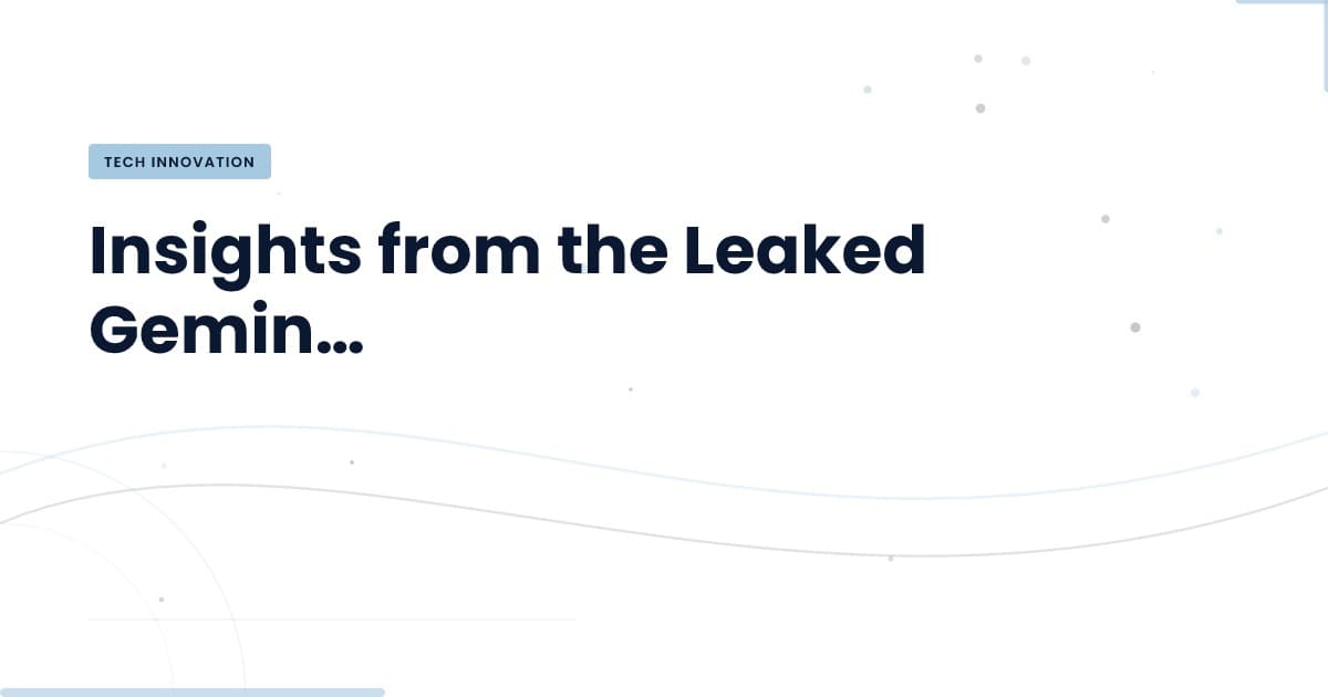 Unpacking the Leaked Gemini UI Schema: What It Means for Web Development