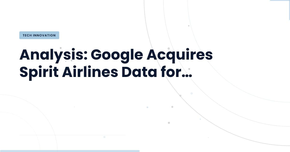 ¿Por qué Google pagó $10M por datos de Spirit Airlines?