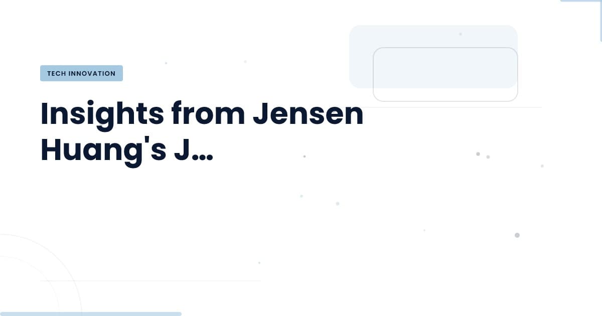 ¿Qué significa la visita de Jensen Huang para el ecosistema tecnológico?
