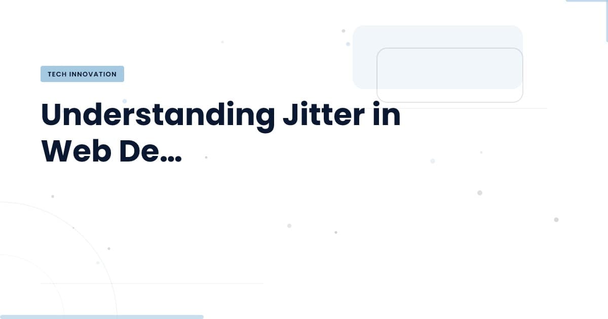 Identifying Jitter: Beyond Interpolation Issues