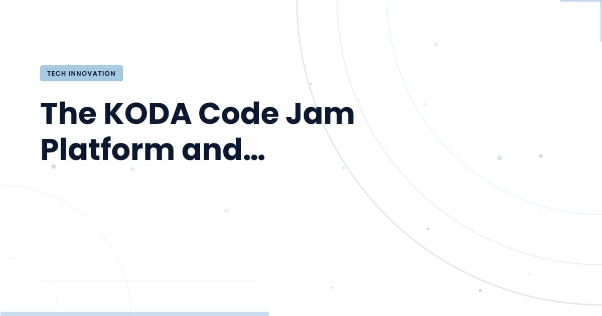 KODA Code Jam: A New Frontier for Developer Engagement