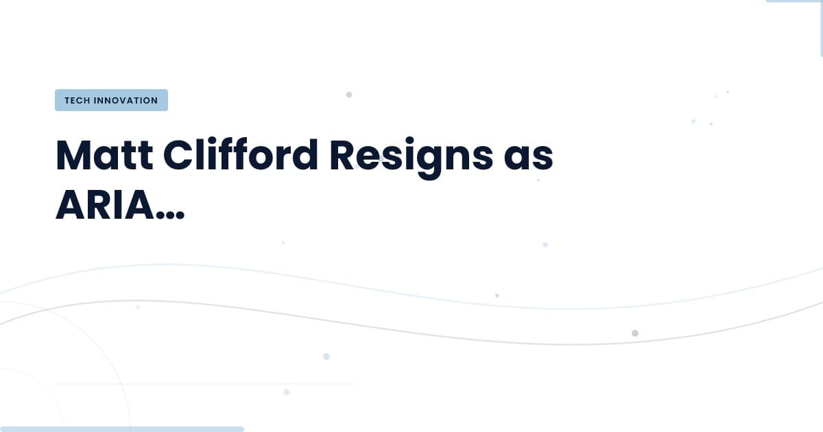 What Matt Clifford's Resignation Means for Tech Governance