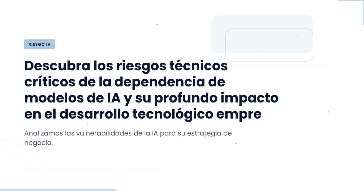 ¿Estamos listos para el riesgo sistémico en IA?