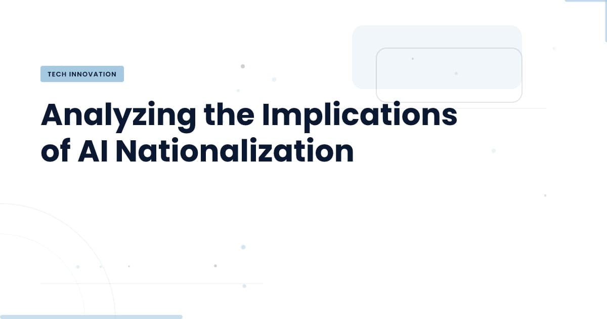 Is Full AI Nationalization Inevitable? Insights from Palantir