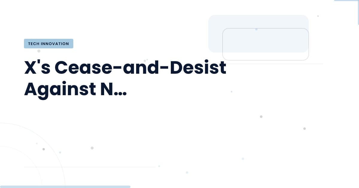 Navigating Legal Waters: The Nitter Cease-and-Desist Explained