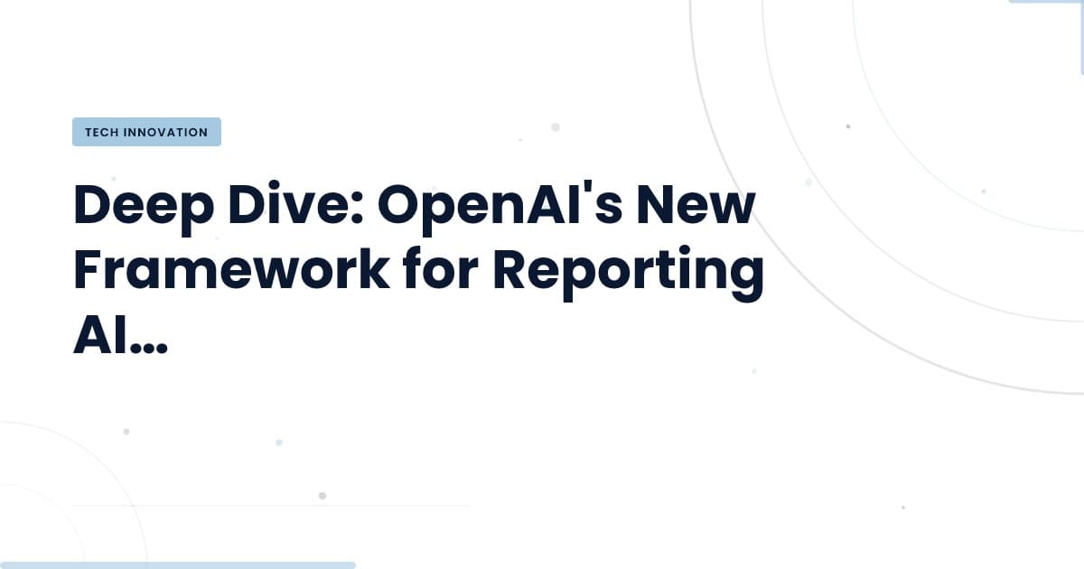Navigating AI Misalignment: What OpenAI's New Framework Means for You