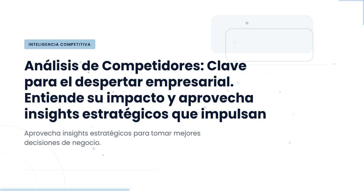 Why Competitor Data Matters More Than Your Own Metrics