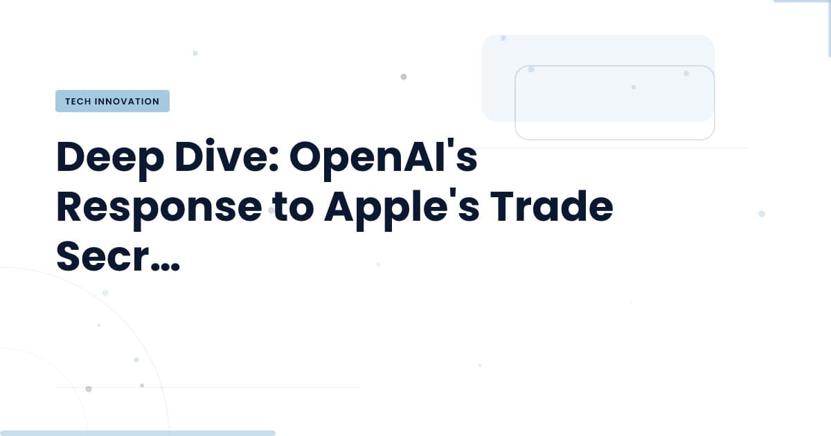 OpenAI responde: ¿Qué significa la demanda de Apple para el futuro tecnológico?