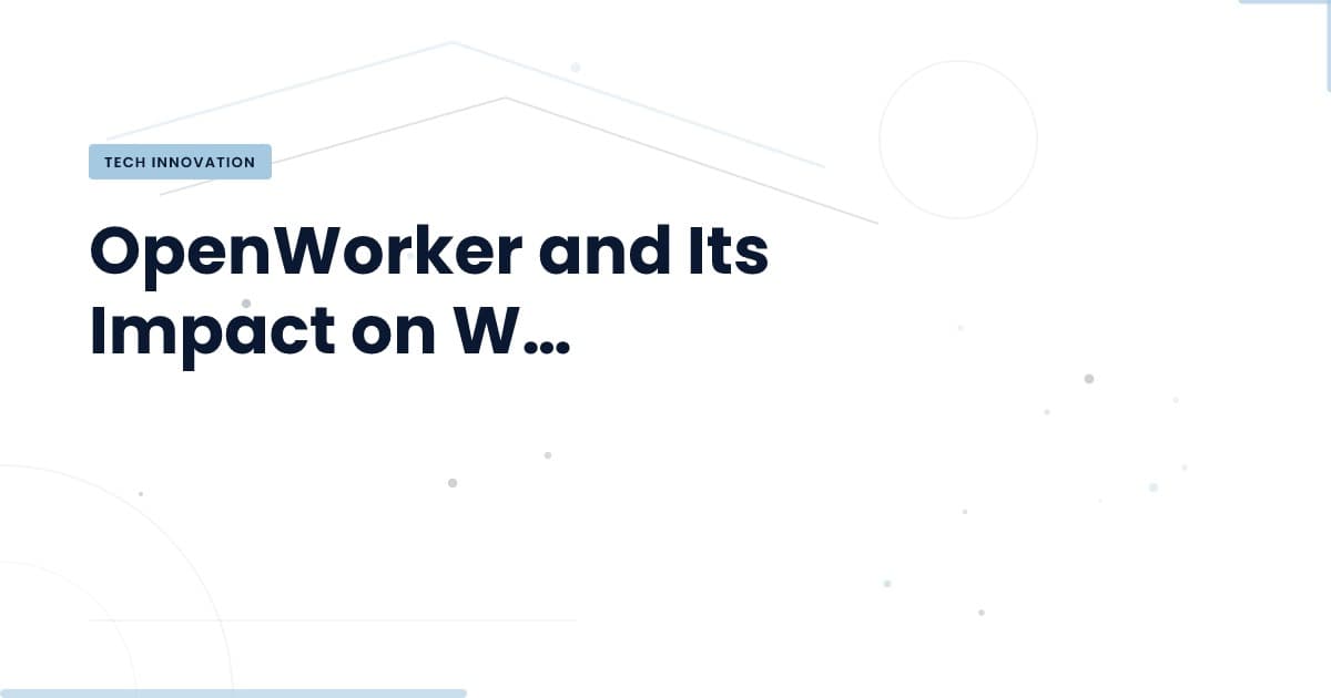 Unlocking the Potential of OpenWorker for Web Development