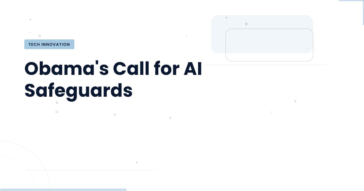 Navigating the Future of AI: Obama's Strategic Vision