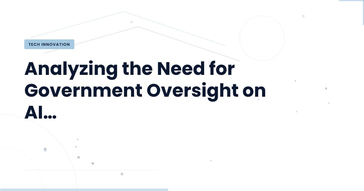 Governments and AI: A Necessary Balance?