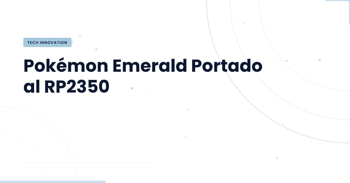 Pokémon Emerald: Portabilidad sin Emuladores y a 60 FPS