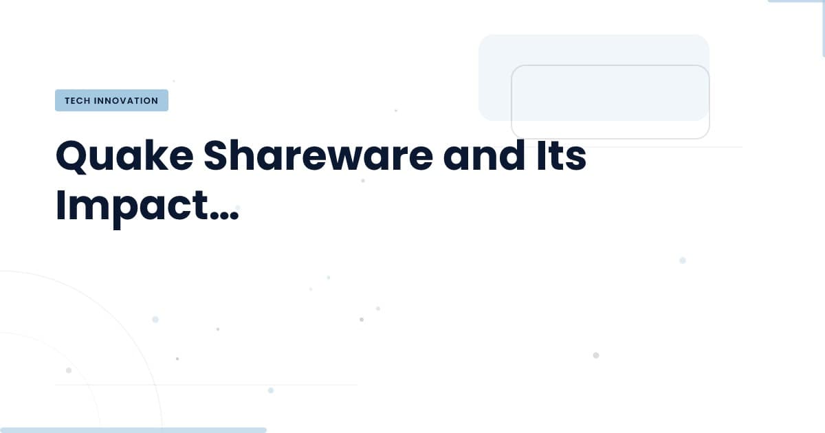 Quake Shareware: A Deep Dive into CD-ROM Technology