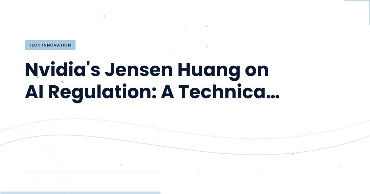 AI Regulation: Engineering Safety Over Legislation