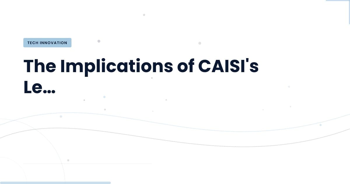 The Revolving Door at CAISI: What It Means for AI Standards