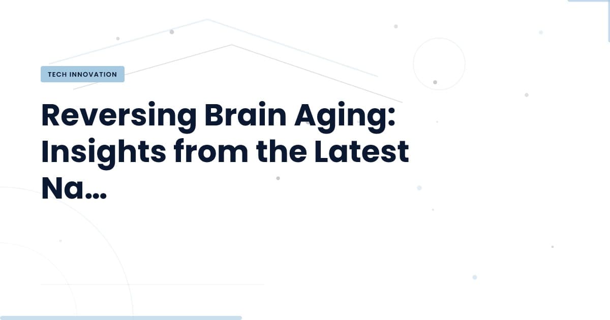 Is a Nasal Spray the Key to Reversing Brain Aging?