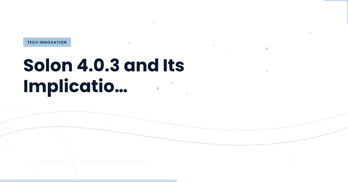 Solon 4.0.3: Nuevas características que marcan la diferencia