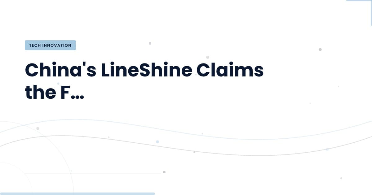 China's LineShine: A New Era for Supercomputing