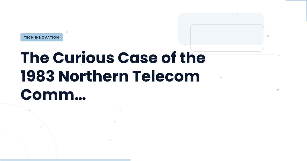 El Teléfono Commodore de 1983: Un Análisis Profundo