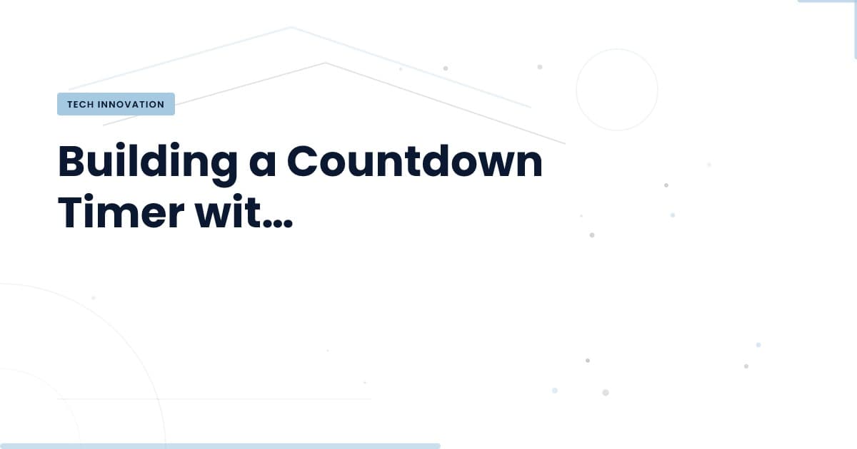 Mastering Countdown Timers: A Vanilla JS Approach
