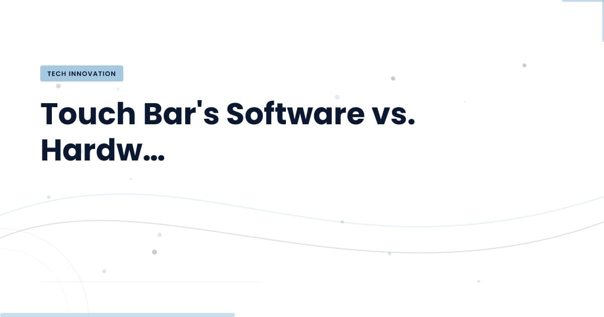 Touch Bar: Desentrañando sus Problemas de Software