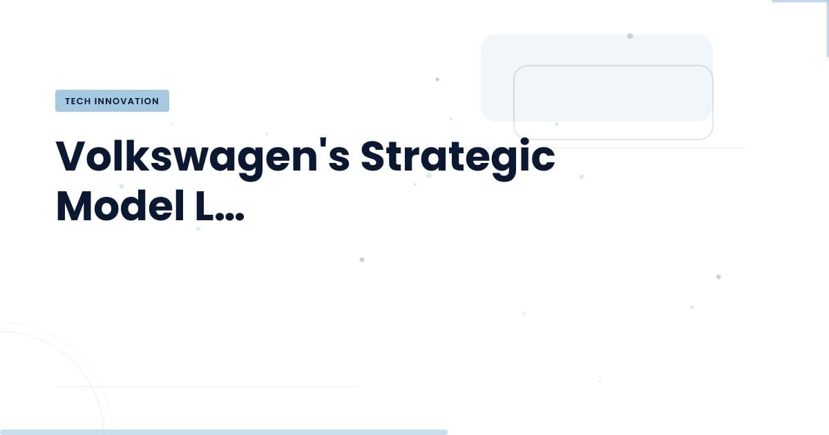 Volkswagen: ¿Por qué reducir la gama de modelos es un movimiento estratégico?