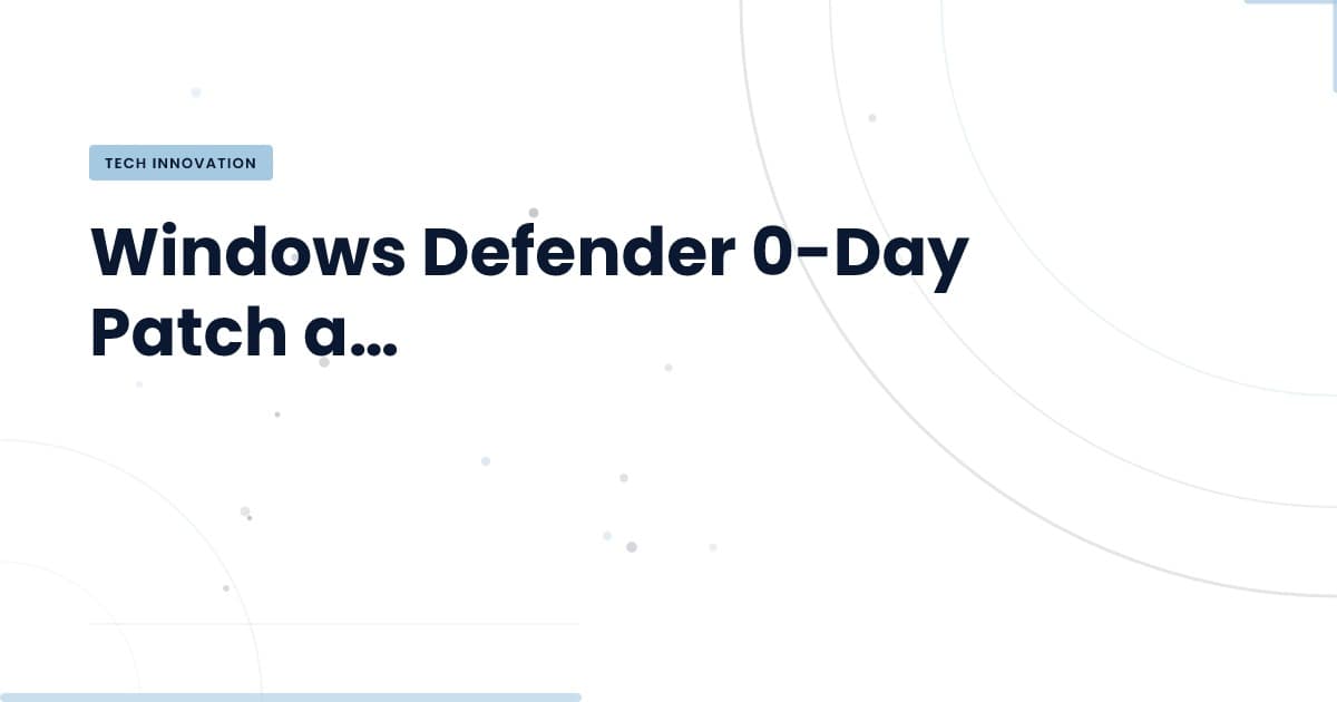 Vulnerabilidad crítica en Windows Defender: ¿Qué significa para tu seguridad?