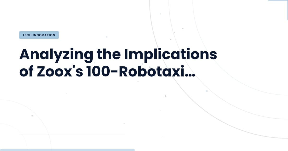 ¿Qué significa la eliminación del límite de robotaxis de Zoox para la industria?
