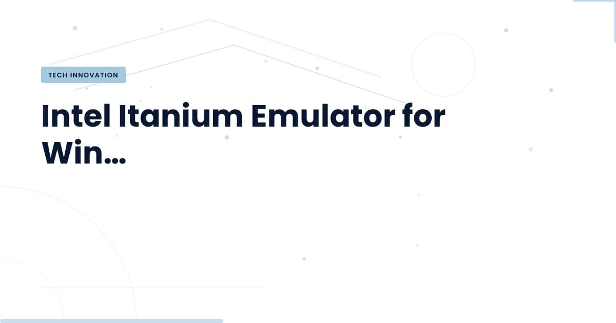 Desentrañando el Emulador Intel Itanium: Un Paso Adelante en la Emulación