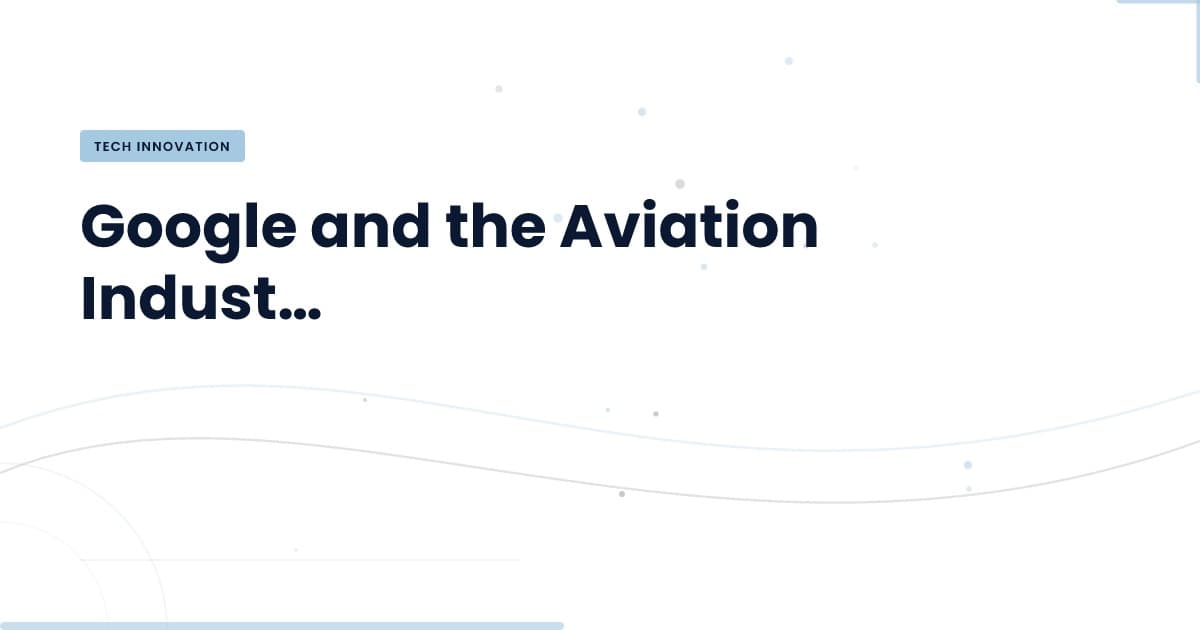 AI Takes Flight: Google Partners with Aviation to Combat Climate Change