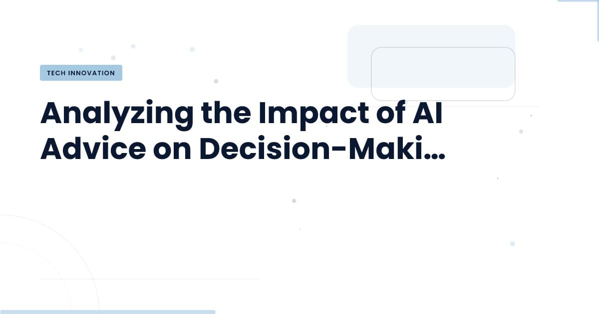 AI Advice: Confidence vs. Accuracy in Decision-Making