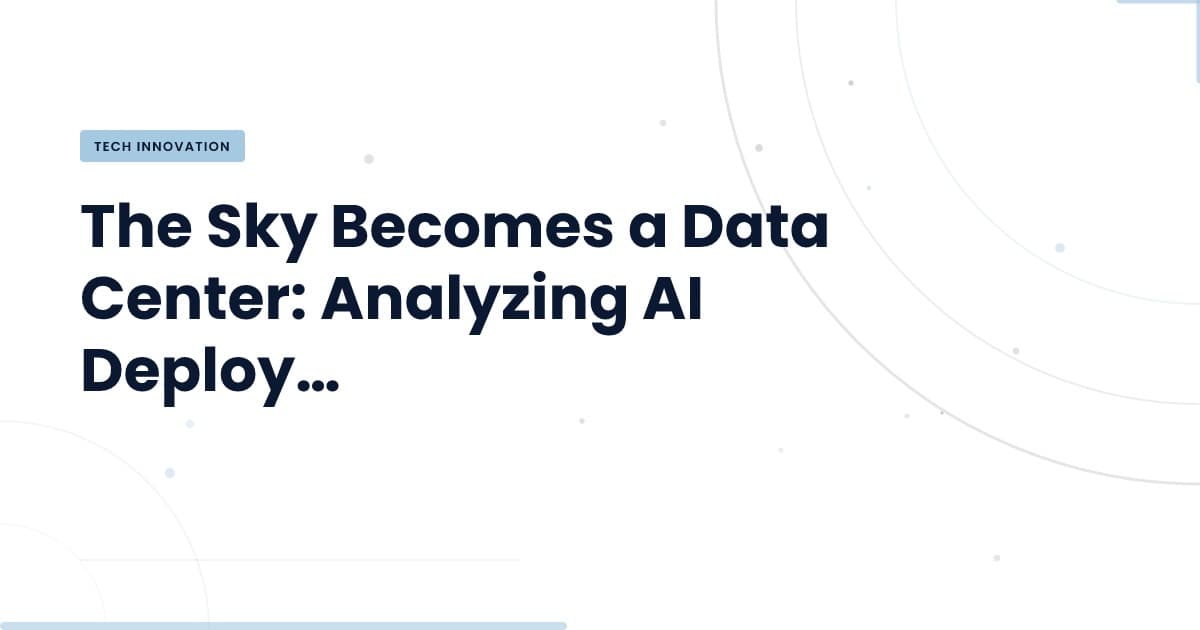 AI in Orbit: Transforming Data Centers Above Us