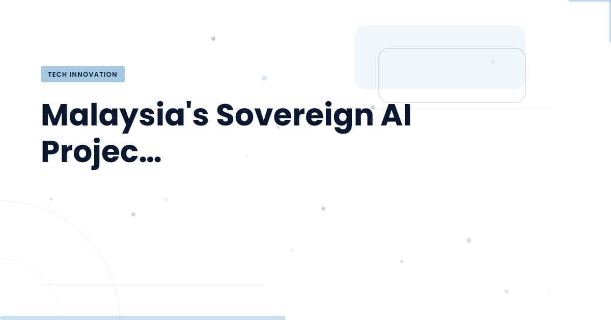 Malaysia's Bold Move: Embracing Huawei Chips for Sovereign AI