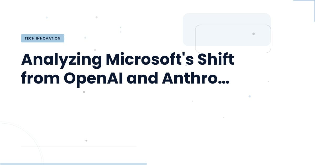 Microsoft's Cost-Cutting Move: What It Means for AI Development