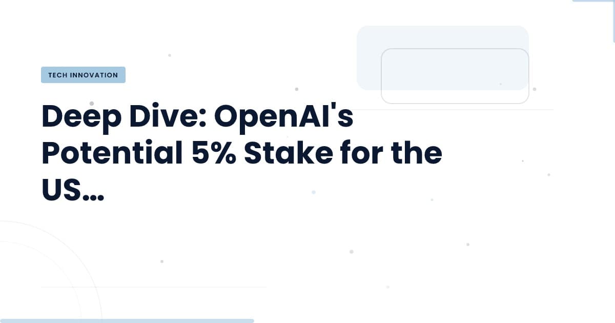 ¿Qué significa la participación del gobierno en OpenAI?